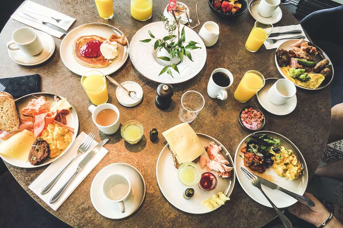 Trondheim Scandic Nidelven frukost